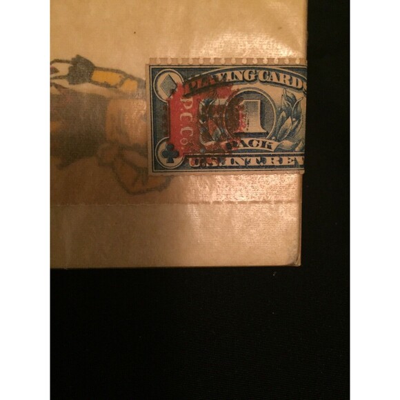 Vtg Collector Rex Playing Cards In Heavy Silvertone Box Unsealed Deck Tax Stamp - Picture 8 of 11